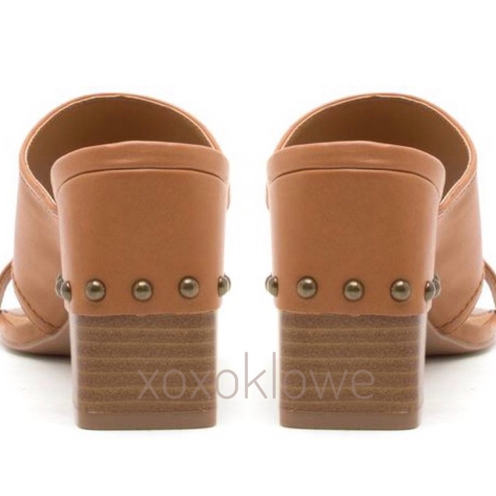 Sz 6 & 8 Embellished Chunky Heel Mule Slide Sandals - Picture 6 of 7